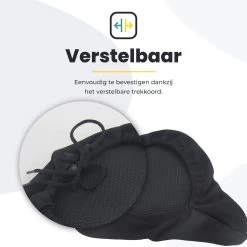 Voltano Luxe Gel Zadelhoes Fiets – Zwart – Met Uitsparing – Brede Fietszadels - 100% Waterdicht - Universele Zadeldek -Extreem Snel Rijden 1200x1200 591