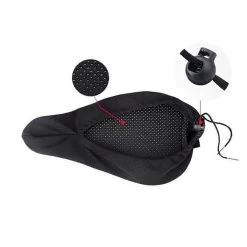 Merkloos 3D Fiets Zadelhoes - Cover - Overtrek - Uniseks - One Size - Volwassenen - Beschermkussen - Zwart -Extreem Snel Rijden 1200x1200 597