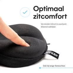 Dyken Zadelhoes Fiets Gel - Zadeldek - Universele Fietszadelhoes - Brede Zadels - Zwart -Extreem Snel Rijden 1200x1200 609