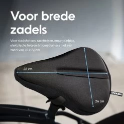 Dyken Zadelhoes Fiets Gel - Zadeldek - Universele Fietszadelhoes - Brede Zadels - Zwart -Extreem Snel Rijden 1200x1200 610