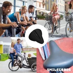 Smilegoods® Gel Zadelhoes Fiets 3D - Zadeldek - Zadelhoes Waterdicht - Zadeldek Fiets - Universeel Brede Zadels - Veiligheidsreflector Voor In Het Donker -Extreem Snel Rijden 1200x1200 620