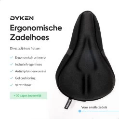 Dyken Zadelhoes Fiets Gel - Zadeldek - Universele Fietszadelhoes - Smalle Zadels - Zwart -Extreem Snel Rijden 1200x1200 625