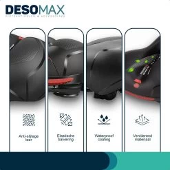 Deso All In One Fietszadel - Comfortabel Gel Zadel - Unisex - Zadelvering – Ergonomisch Design - Zwart -Extreem Snel Rijden 1200x1200 702