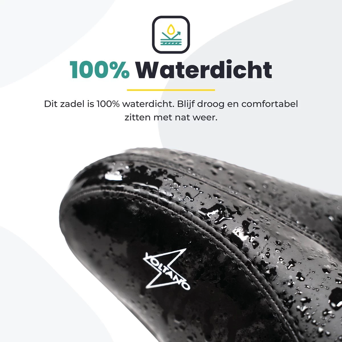 Voltano City XXXL Fietszadel – Unisex Extra Breed Fietszadel – Tegen Zadelpijn – 100% Waterdicht – Incl. Gratis Zadelstrop - Zwart 7 Voltano City XXXL Fietszadel – Unisex Extra Breed Fietszadel – Tegen Zadelpijn – 100% Waterdicht – Incl. Gratis Zadelstrop - Zwart - Afbeelding 5