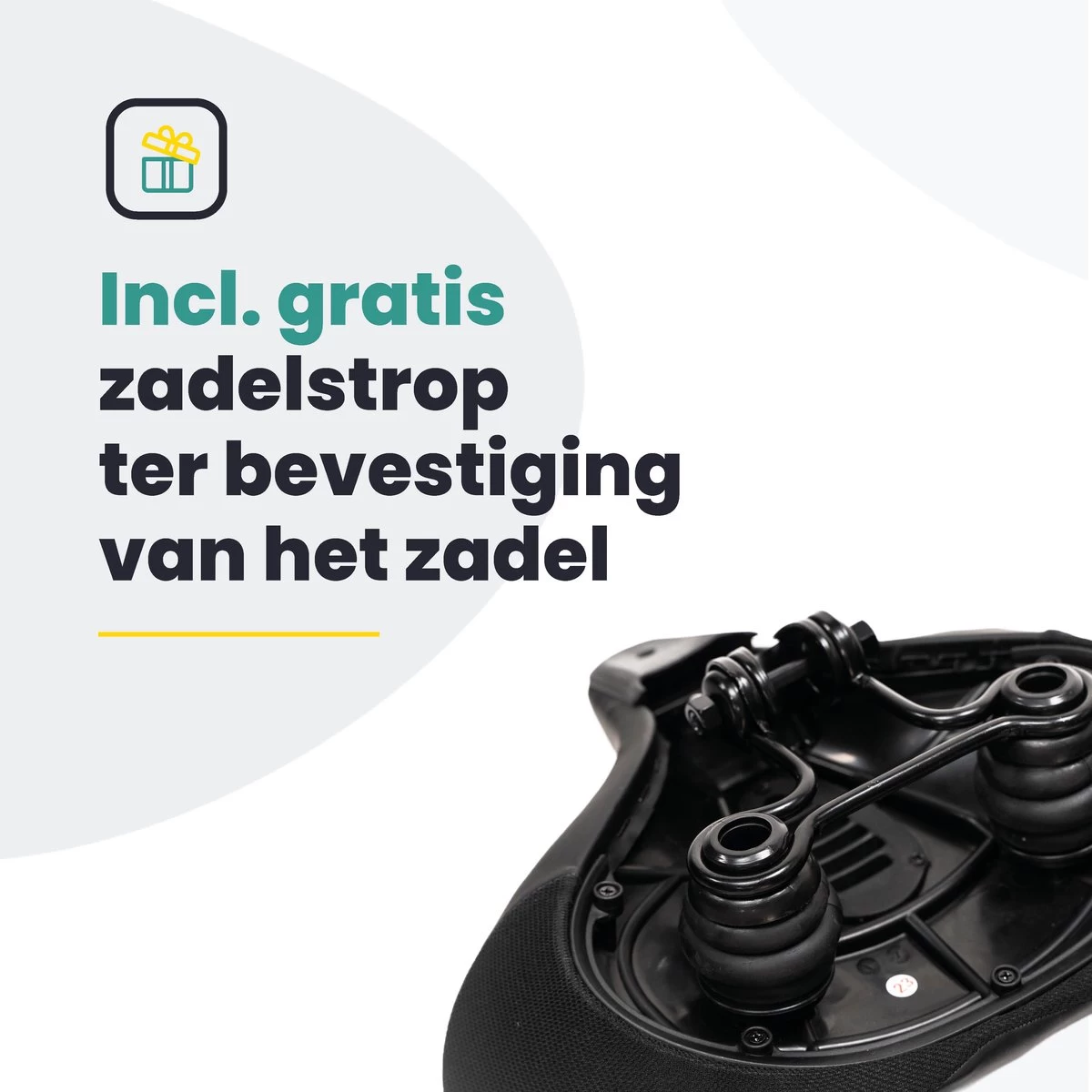 Voltano City XXXL Fietszadel – Unisex Extra Breed Fietszadel – Tegen Zadelpijn – 100% Waterdicht – Incl. Gratis Zadelstrop - Zwart 8 Voltano City XXXL Fietszadel – Unisex Extra Breed Fietszadel – Tegen Zadelpijn – 100% Waterdicht – Incl. Gratis Zadelstrop - Zwart - Afbeelding 6