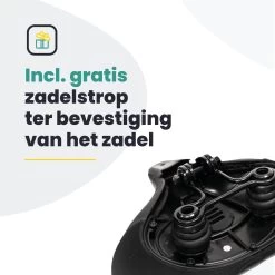 Voltano City XXXL Fietszadel Met Uitsparing – Unisex Extra Breed Fietszadel – Tegen Zadelpijn – 100% Waterdicht – Incl. Gratis Zadelstrop - Zwart -Extreem Snel Rijden 1200x1200 739