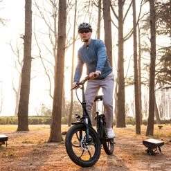 HITWAY E-Bike Elektrische Fiets 20 Inch Fat Tire E-Bicycle Vouwfiets, 250 W, 11,2 Ah Accu, Max. Bereik Tot 35-90 Km, Offroad-mountainbike Met Shimano 7-versnellingen, City EBike Met Slot,Groen Zwart -Extreem Snel Rijden 1200x1200 74