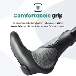Voltano Ergonomisch Gevormde Fiets Handvatten Met Bar Ends - Handvat Eenvoudig Vastzetten Met Imbus - Incl. Bevestigingsmateriaal - Anti Plak Coating - Fietshandvatten Met Verhoogde Grip -Extreem Snel Rijden 1200x1200 745