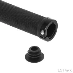 ESTARK® - Fietshandvatten - Lock-On - Handvatten - Universeel - Fiets – Mountainbike – Professioneel - Grips - Extra Grip – Fietshandvaten -Handvaten - Handig Te Monteren - Anti-slip – Fietsen – Stuur – Bikegrips – Lock-on Aanspanbaar - Zwart - LO-zw -Extreem Snel Rijden 1200x1200 756