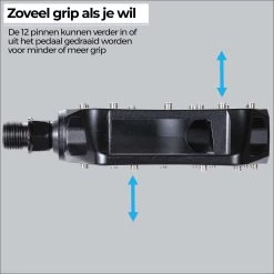 BBB Cycling MountainHigh Set Fietspedalen MTB - Platformpedalen - Antislip Mountainbike Pedalen - Mat Zwart - BPD-32 11 BBB Cycling MountainHigh Set Fietspedalen MTB - Platformpedalen - Antislip Mountainbike Pedalen - Mat Zwart - BPD-32 -Extreem Snel Rijden 1200x1200 766