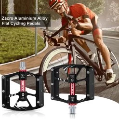 Zacro Mountainbike Pedalen - Aluminium Antislip Duurzame Fietspedalen - Ultrasterk Kleurrijk - CNC Gefreesd 3 Lager Anodiserende Fietspedalen - Voor BMX/MTB Racefiets 9/16" -Extreem Snel Rijden 1200x1200 775