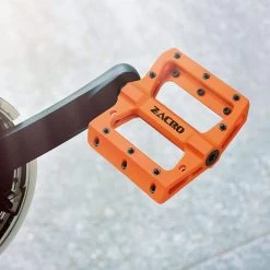 Zacro Fietspedalen - Nylon Antislip Mountainbike Pedalen - Platformpedalen - 9/16 - 2 Lagers - Antislip Waterdicht Anti Stof - Oranje -Extreem Snel Rijden 1200x1200 781