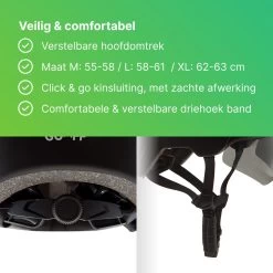 GOOFF® Skate Snorscooter Helm | Brede Pasvorm | 14x Ventilatie | Matzwart | Lichtgewicht (L) -Extreem Snel Rijden 1200x1200 832