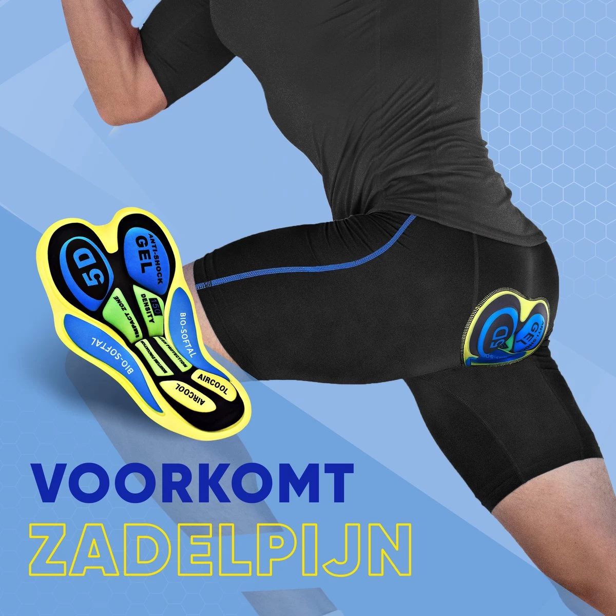Fietsonderbroek Dames Heren Met Zeem - Fietsbroek - Fietsondergoed - Wielerbroek - XL 5 Fietsonderbroek Dames Heren Met Zeem - Fietsbroek - Fietsondergoed - Wielerbroek - XL - Afbeelding 3