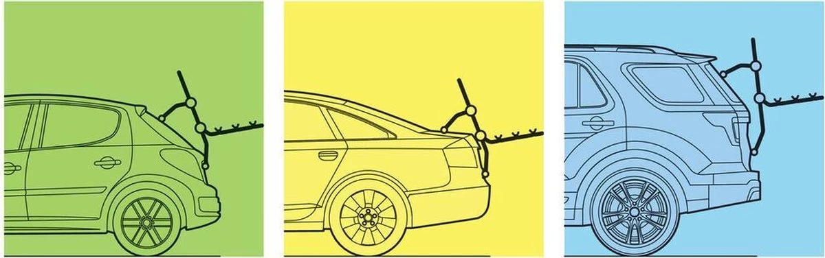 Fietsdrager Pyro, Fietsenrek Achterklep - 3 Fietsen (draagkracht 45kg TUV) - Zonder Trekhaak - Elektrische Fiets 8 Fietsdrager Pyro, Fietsenrek Achterklep - 3 Fietsen (draagkracht 45kg TUV) - Zonder Trekhaak - Elektrische Fiets - Afbeelding 6