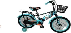 Kinderfiets - 16 Inch Kinderfiets -vanaf 4-7 Jaar Jongens En Meisjes Fietsen - Terugtrap -Rem -Stabilisatoren（2 Zijwieltjes）- Mandje - Achterbank - Groen -Extreem Snel Rijden 1200x565 1