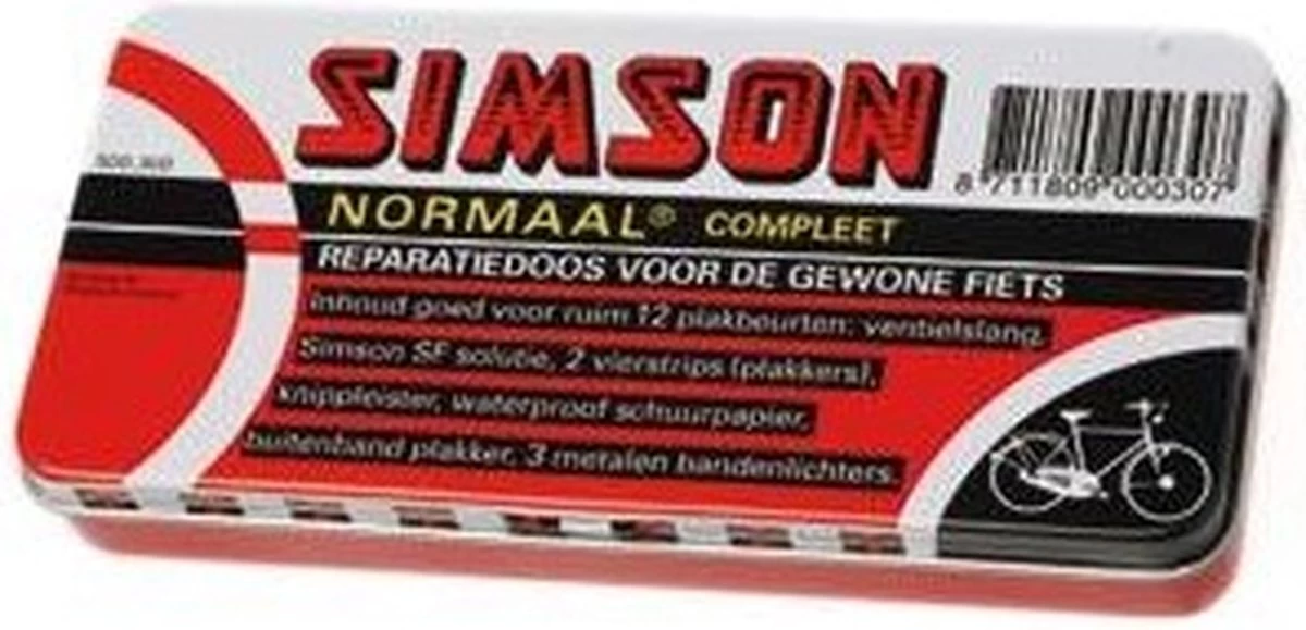 Simson Bandenreparatieset - Bandenplakset Compleet - Type Normaal T.b.v. Fiets - 7 Delig 5 Simson Bandenreparatieset - Bandenplakset Compleet - Type Normaal T.b.v. Fiets - 7 Delig - Afbeelding 3