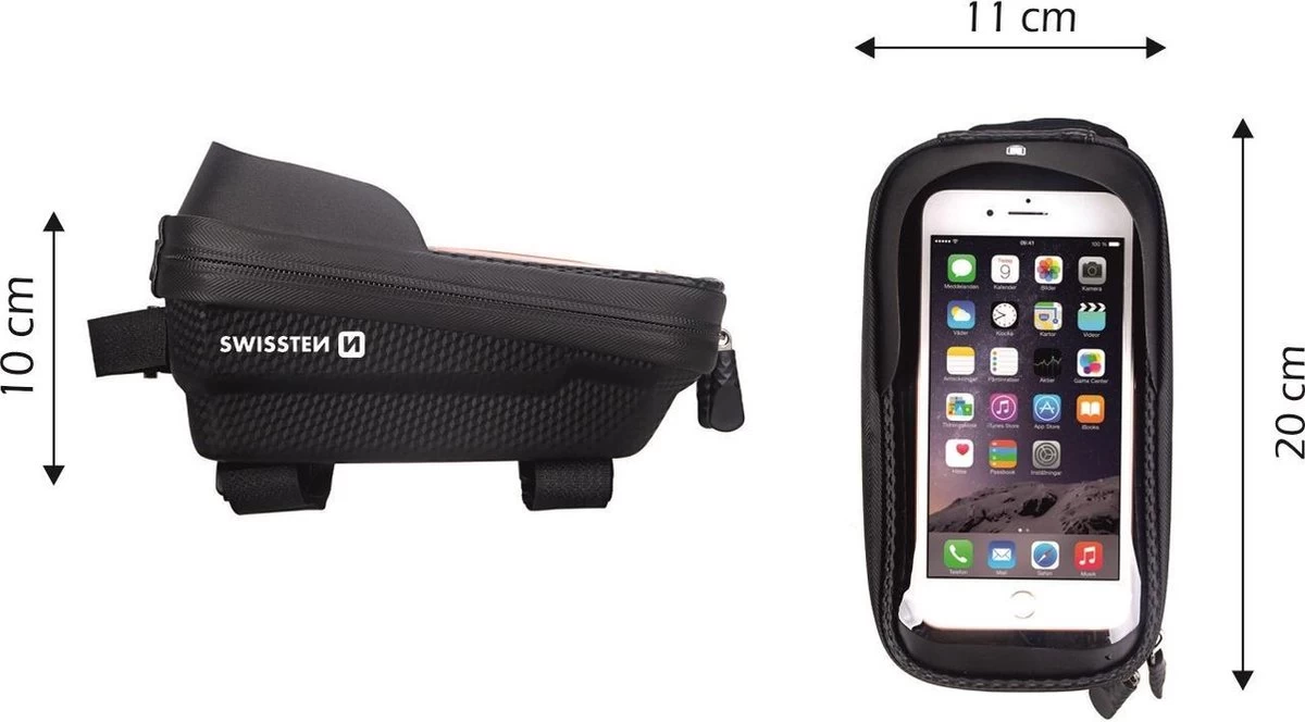 Swissten Telefoonhouder Fiets Waterdicht - Geschikt Voor O.a. IPhone 7/8/SE/X/XS/XR/11/12/13/14 - Pro/Pro Max/Mini/Plus & Diverse Samsung Smartphones Van 5.4 Tot 6.7 Inch - XL 5 Swissten Telefoonhouder Fiets Waterdicht - Geschikt Voor O.a. IPhone 7/8/SE/X/XS/XR/11/12/13/14 - Pro/Pro Max/Mini/Plus & Diverse Samsung Smartphones Van 5.4 Tot 6.7 Inch - XL - Afbeelding 3