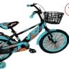 Kinderfiets - 16 Inch Kinderfiets -vanaf 4-7 Jaar Jongens En Meisjes Fietsen - Terugtrap -Rem -Stabilisatoren（2 Zijwieltjes）- Mandje - Achterbank - Groen -Extreem Snel Rijden 1200x667