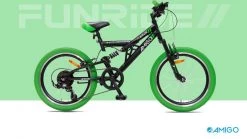 Amigo Fun Ride - Mountainbike 20 Inch - Voor Jongens En Meisjes - Met 7 Versnellingen - Zwart/Groen 15 Amigo Fun Ride - Mountainbike 20 Inch - Voor Jongens En Meisjes - Met 7 Versnellingen - Zwart/Groen -Extreem Snel Rijden 1200x674 5