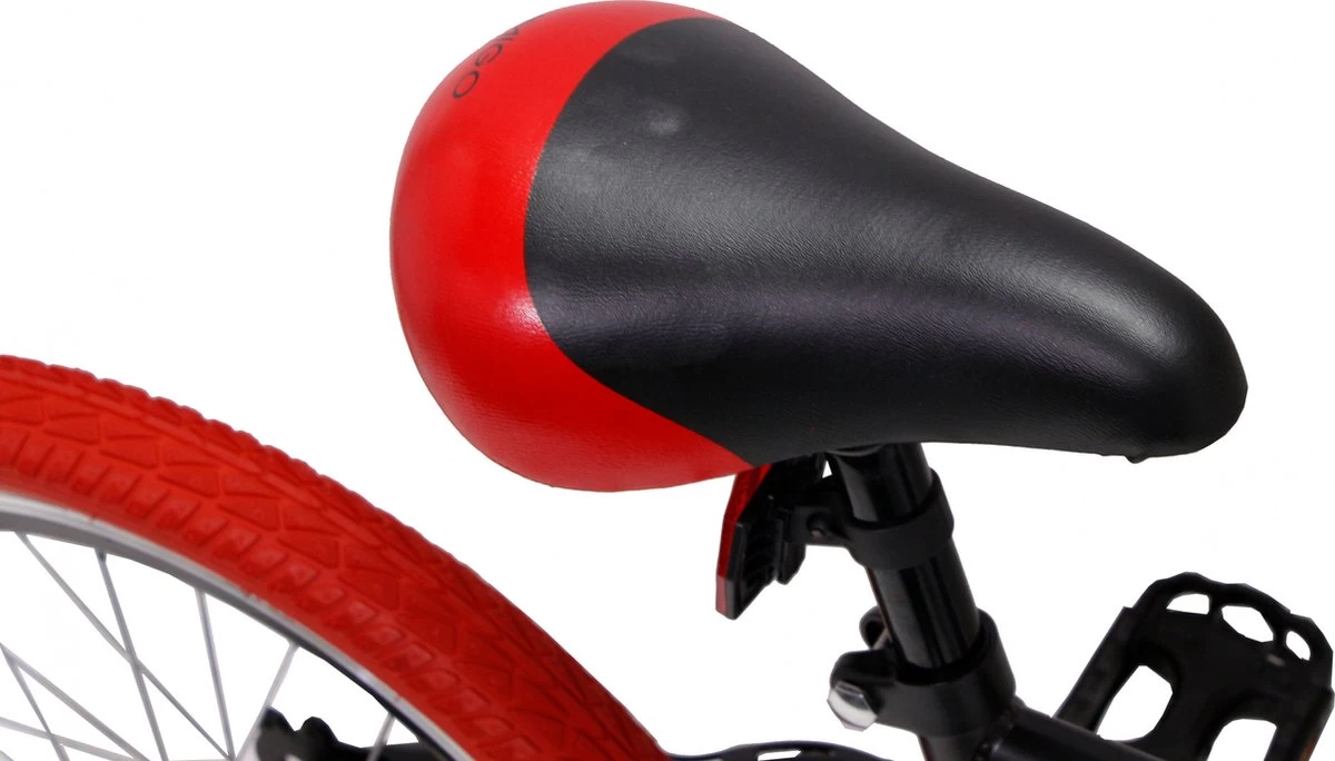 Amigo Fun Ride - Mountainbike 20 Inch - Voor Jongens En Meisjes - Met 7 Versnellingen - Zwart/Rood 12 Amigo Fun Ride - Mountainbike 20 Inch - Voor Jongens En Meisjes - Met 7 Versnellingen - Zwart/Rood - Afbeelding 10