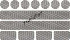 Reflecterende Veiligheids Stickers - Wit/zilver - Reflectie Tape Voor In Het Verkeer - Maak Wandelwagens, Koffers, Buggy's, Skelters, Helms, Fietsen Etc Goed Zichtbaar In Het Donker.