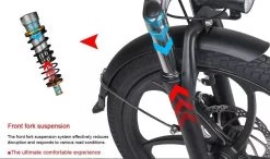 Samebike Elektrische Vouwfiet - Shimano 7 Speed Derailleur - 48V/ 10Ah Lithium Batterij - Aluminium -sportief/modern - 35km/u - Wit -Extreem Snel Rijden 1200x708 1