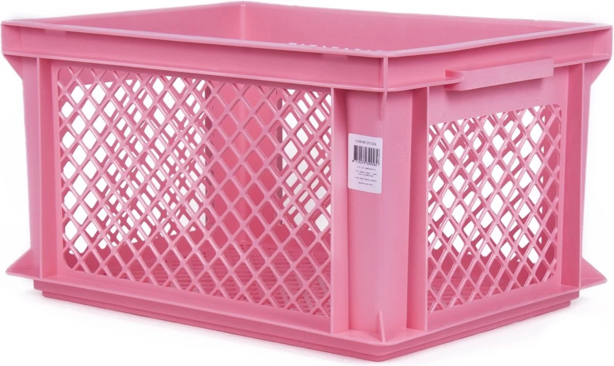 Benson Lastpak Fietskrat Kunststof Roze - L40 X B30 X H22 Cm 3 Benson Lastpak Fietskrat Kunststof Roze - L40 X B30 X H22 Cm