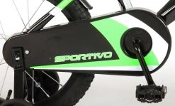 Volare Sportivo Kinderfiets - Jongens - 16 Inch - Neon Groen Zwart - 95% Afgemonteerd -Extreem Snel Rijden 1200x725