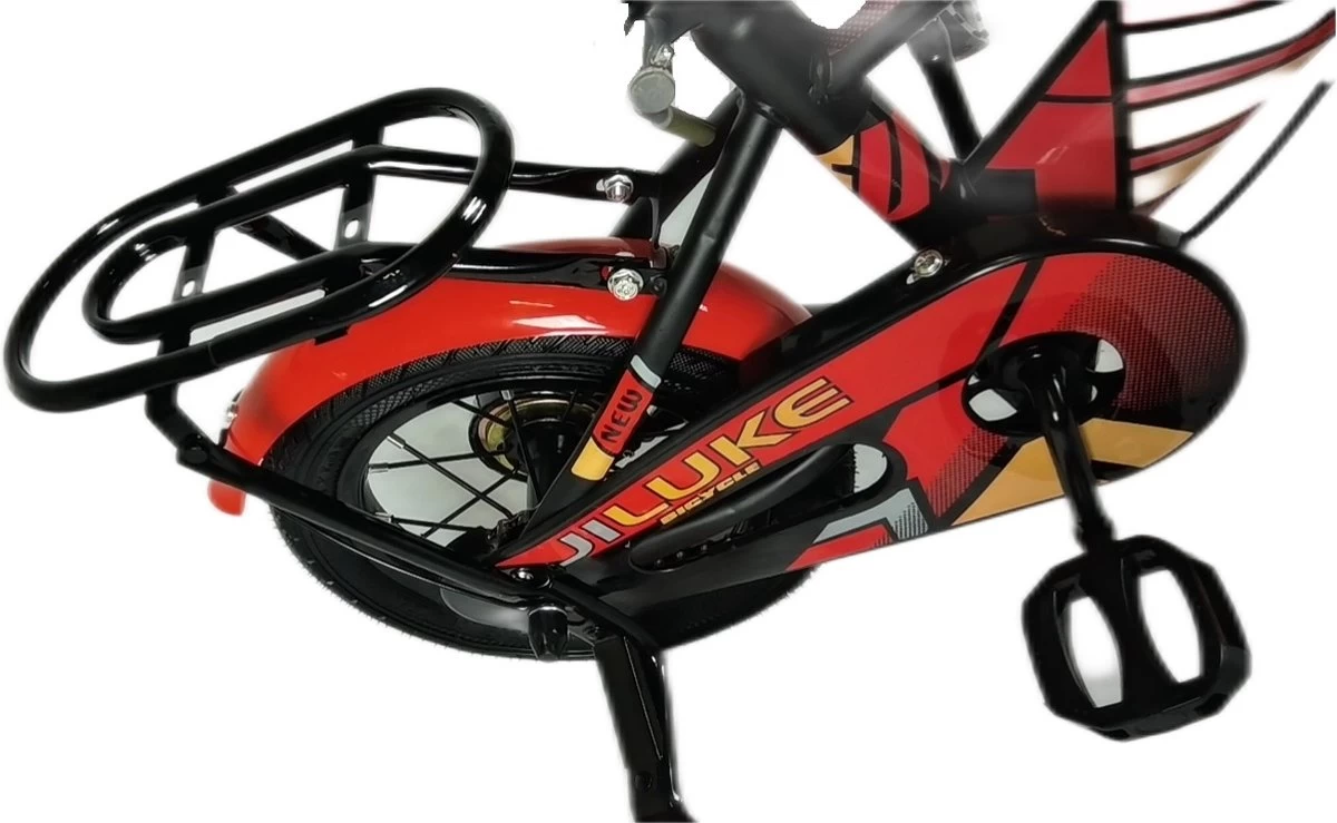 Kinderfiets - 12 Inch Kinderfiets -vanaf 2-4 Jaar Jongens En Meisjes Fietsen - Terugtrap -Rem -Stabilisatoren(2 Zijwieltjes)- Mandje - Achterbank - Rood 13 Kinderfiets - 12 Inch Kinderfiets -vanaf 2-4 Jaar Jongens En Meisjes Fietsen - Terugtrap -Rem -Stabilisatoren(2 Zijwieltjes)- Mandje - Achterbank - Rood - Afbeelding 11