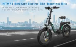 HITWAY E Bike Fat Tire Urban Opvouwbare Elektrische Fiets, 20 Inch, 250W/36V/11,2Ah Batterij Voor Heren En Dames -Extreem Snel Rijden 1200x742