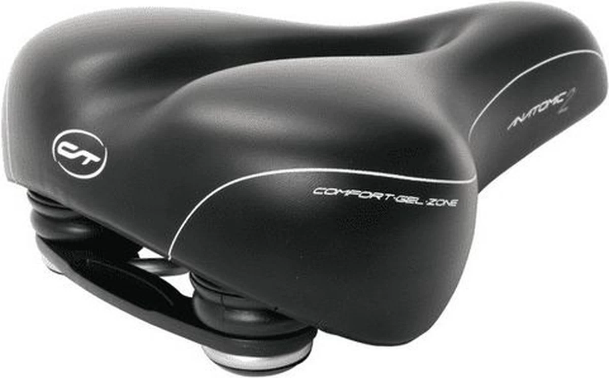 Contec City/Tour Dames Fietszadel - Anatomic 2 - Zwart - Waterdicht 4 Contec City/Tour Dames Fietszadel - Anatomic 2 - Zwart - Waterdicht - Afbeelding 2
