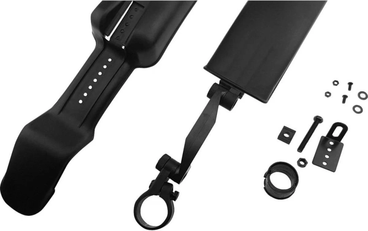 Dunlop 2x Spatbord Fiets/ Mountainbike - 24/ 26" - Verstelbaar - Met Bevestigingsmateriaal - Zwart 11 Dunlop 2x Spatbord Fiets/ Mountainbike - 24/ 26" - Verstelbaar - Met Bevestigingsmateriaal - Zwart - Afbeelding 9