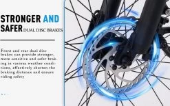 HITWAY 26" Elektrische Mountainbike, 35-70KM Power Assist-fietsen Voor Mannen En Vrouwen， 48V/7,5Ah/250W Krachtige E-bike -Extreem Snel Rijden 1200x754