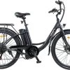Myatu E-bike 26 Inch City Pedelec Voor Dames En Heren, Elektrische Fiets Met 12,5Ah Accu, 6 Versnellingen Shimano, Derailleur Versnellingen, Achter Motor 250 W-Zwart -Extreem Snel Rijden 1200x757