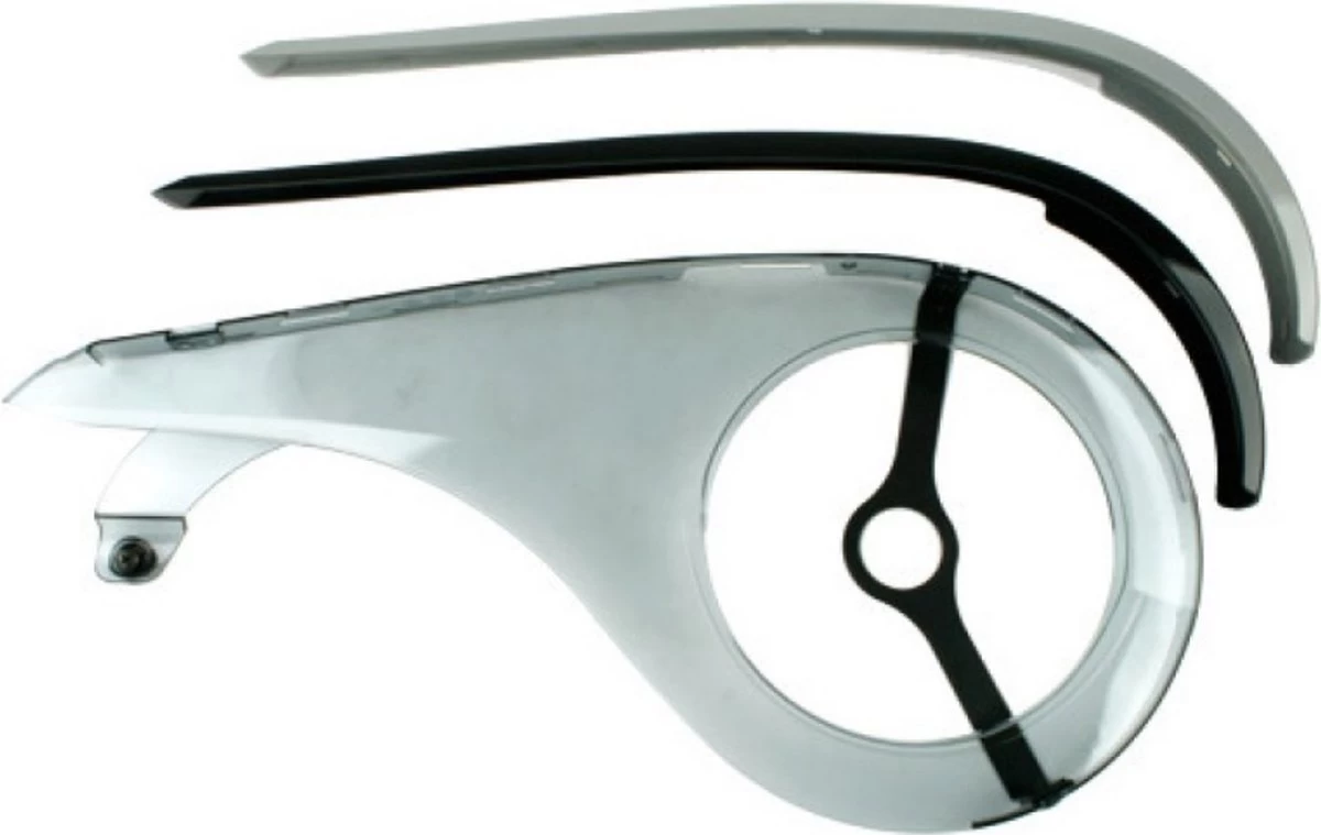 Kettingscherm Axa Scope 2 46-48T - Lichtgrijs Met Zwarte Rand (winkelverpakking) 10 Kettingscherm Axa Scope 2 46-48T - Lichtgrijs Met Zwarte Rand (winkelverpakking) - Afbeelding 8