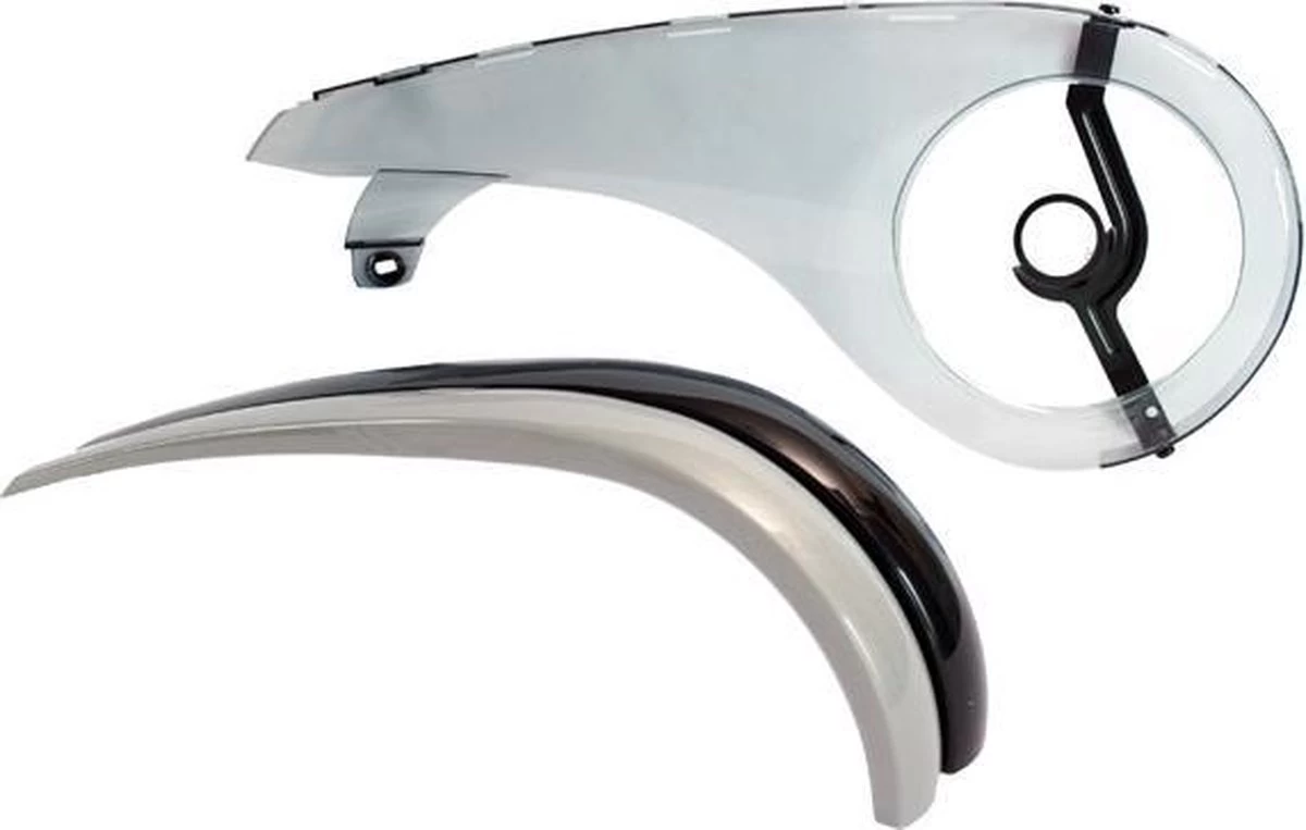 Kettingscherm Axa Scope 2 46-48T - Lichtgrijs Met Zwarte Rand (winkelverpakking) 9 Kettingscherm Axa Scope 2 46-48T - Lichtgrijs Met Zwarte Rand (winkelverpakking) - Afbeelding 7