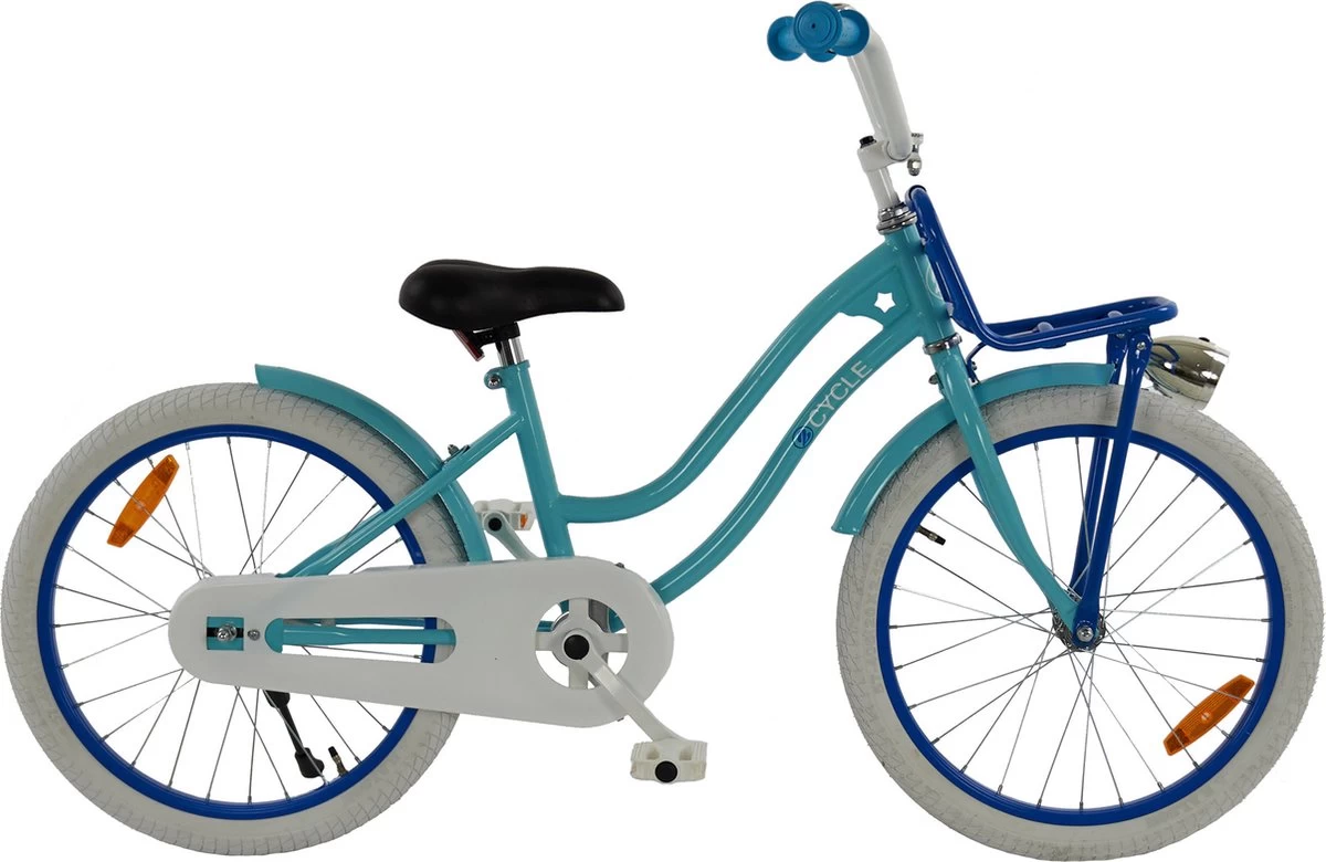 2Cycle Lady Kinderfiets - 20 Inch - Voordrager - Blauw - Meisjesfiets 5 2Cycle Lady Kinderfiets - 20 Inch - Voordrager - Blauw - Meisjesfiets - Afbeelding 3