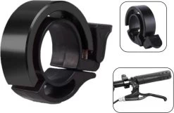 PD® - Fietsbel - Ring Fietsbel - Aluminium Fietsbel - Classic Fietsbel - Fietsbel Small 15mm - Stuurdiameter ø 22 Mm - Zwart