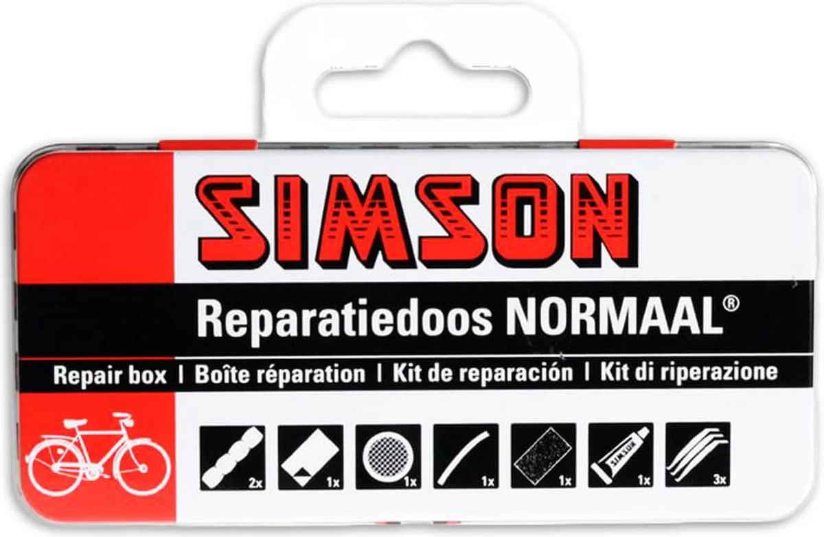 Simson Bandenreparatieset - Bandenplakset Compleet - Type Normaal T.b.v. Fiets - 7 Delig 4 Simson Bandenreparatieset - Bandenplakset Compleet - Type Normaal T.b.v. Fiets - 7 Delig - Afbeelding 2