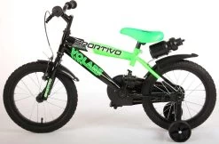 Volare Sportivo Kinderfiets - Jongens - 16 Inch - Neon Groen Zwart - 95% Afgemonteerd -Extreem Snel Rijden 1200x788