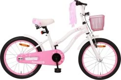 Amigo Flower Meisjesfiets - Kinderfiets 18 Inch - Wit