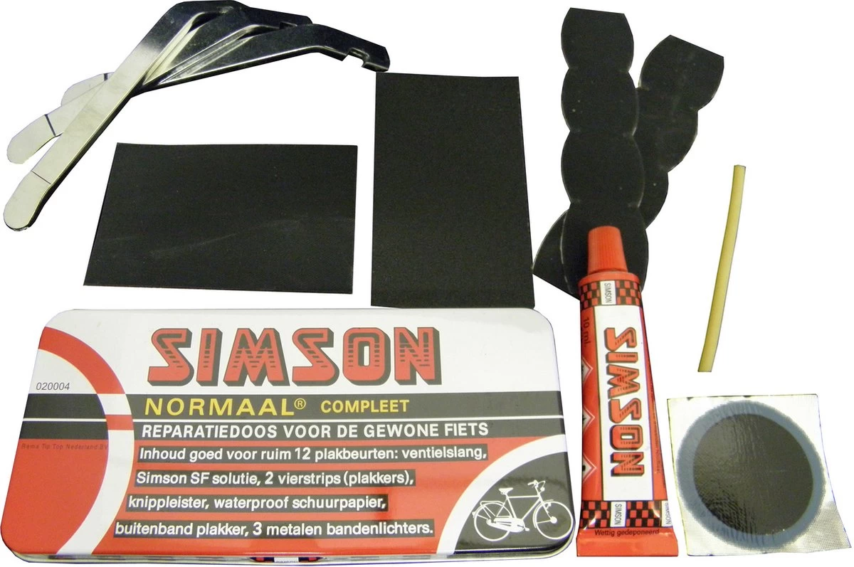 Simson Bandenreparatieset - Bandenplakset Compleet - Type Normaal T.b.v. Fiets - 7 Delig 14 Simson Bandenreparatieset - Bandenplakset Compleet - Type Normaal T.b.v. Fiets - 7 Delig - Afbeelding 12