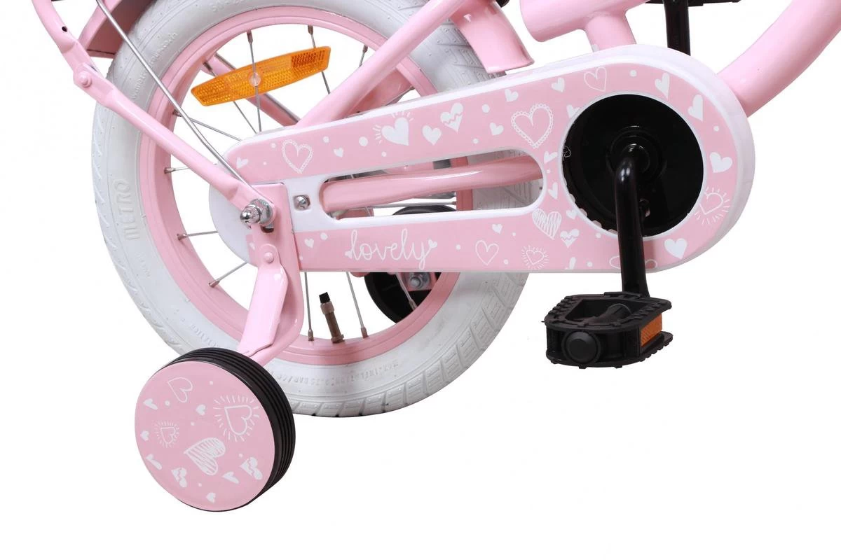 Amigo Lovely Meisjesfiets - Kinderfiets 14 Inch - Roze 5 Amigo Lovely Meisjesfiets - Kinderfiets 14 Inch - Roze - Afbeelding 3