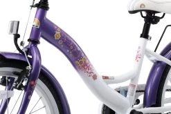 Bikestar 20 Inch Classic Kinderfiets, Lila / Wit -Extreem Snel Rijden 1200x800 93