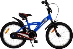 2Cycle Biker Kinderfiets - 18 Inch - Blauw - Jongensfiets -Extreem Snel Rijden 1200x801