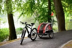 Fietskar Voor Kinderen - Met Buggyfunctie - En Schokbrekers - Rood 34 Fietskar Voor Kinderen - Met Buggyfunctie - En Schokbrekers - Rood -Extreem Snel Rijden 1200x801 30