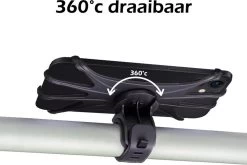 Universele Telefoonhouder Fiets Siliconen - Telefoon Houder Fiets Accessoires 360 Graden - Scooter Telefoonhouder - Zwart -Extreem Snel Rijden 1200x803 19