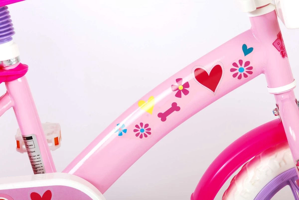 Volare Paw Patrol Kinderfiets - Meiden - 12 Inch - Roze - Doortrapper 11 Volare Paw Patrol Kinderfiets - Meiden - 12 Inch - Roze - Doortrapper - Afbeelding 9