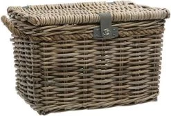 New Looxs Melbourne Large Fietsmand Voordrager - 45 Liter - Rotan - Grijs
